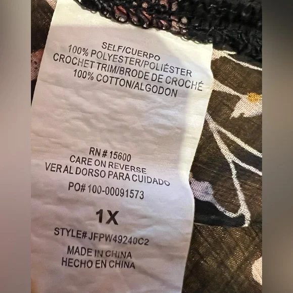 Mason & Belle Floral Black Kimono + Torrid Cami Lot - 1X 🖤 - Picture 12 of 16